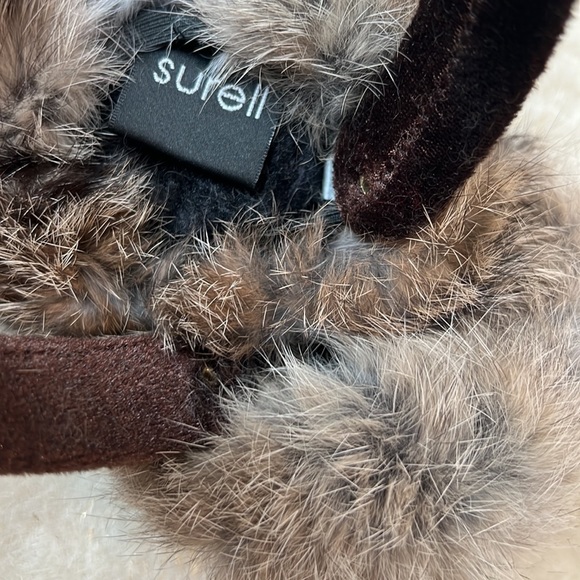 Surell Rabbit Fur Ear Muffs - Picture 4 of 4